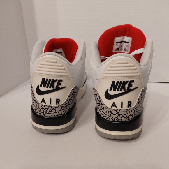 JORDAN 3 WHITE CEMENT 12M PRE-OWNED ALL THE STARS - Picture 3 of 4